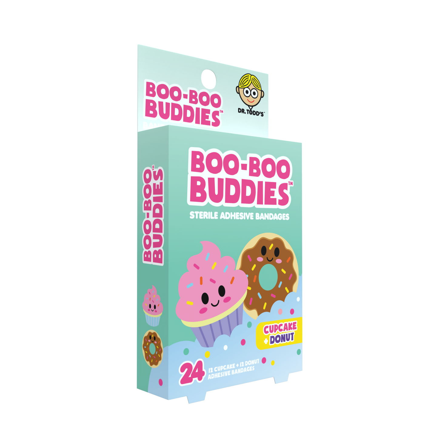 Kids Bandages – Cupcake + Donut (24 Count, Latex-Free)