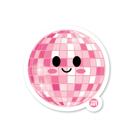 Disco Ball - 3" Art Sticker