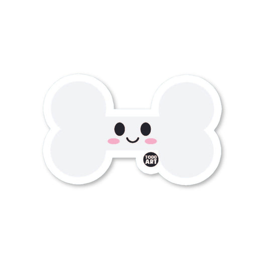 Dog bone - 3" Art Sticker