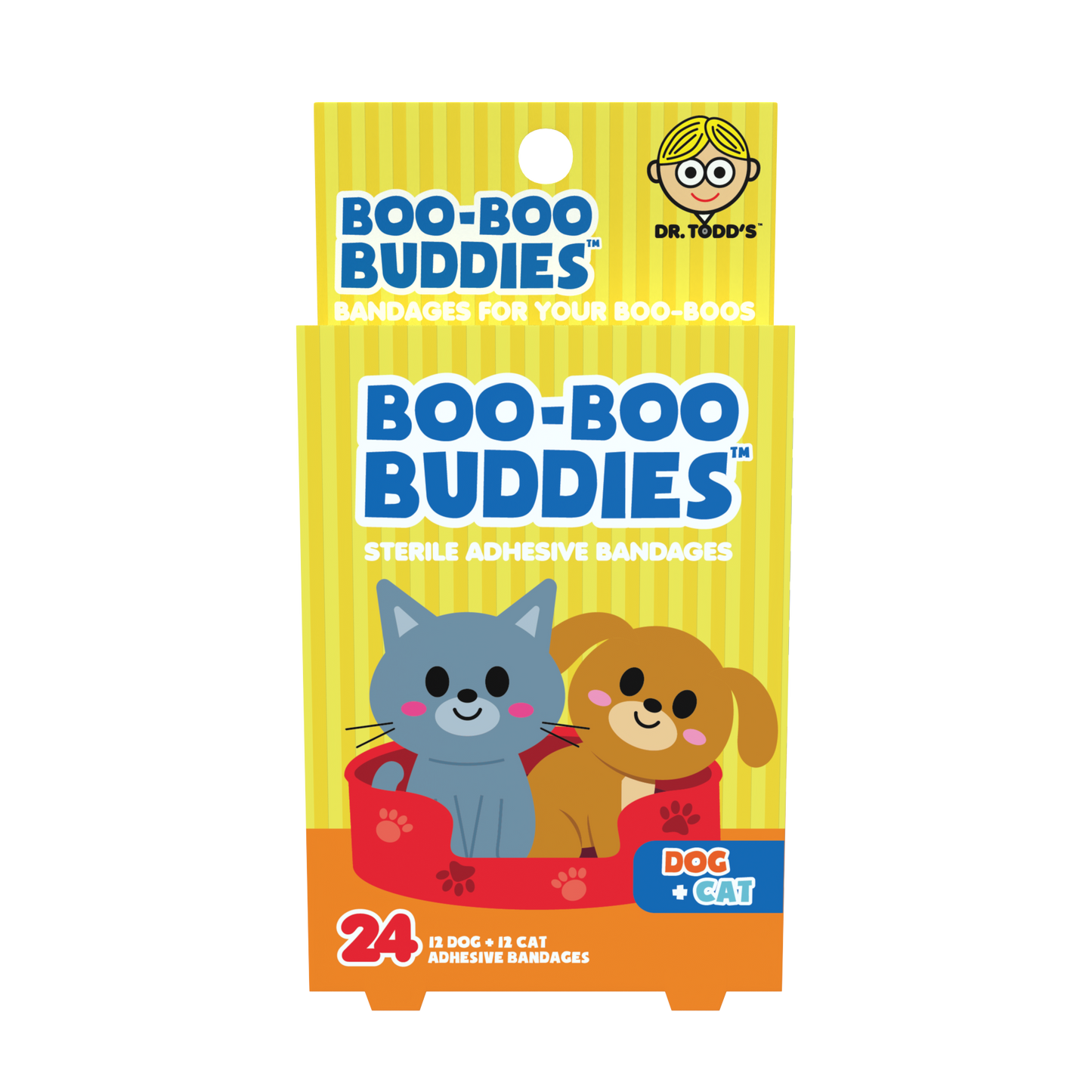 Kids Bandages – Dog + Cat (24 Count, Latex-Free)
