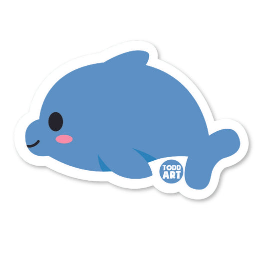 Dolphin - 3" Art Sticker