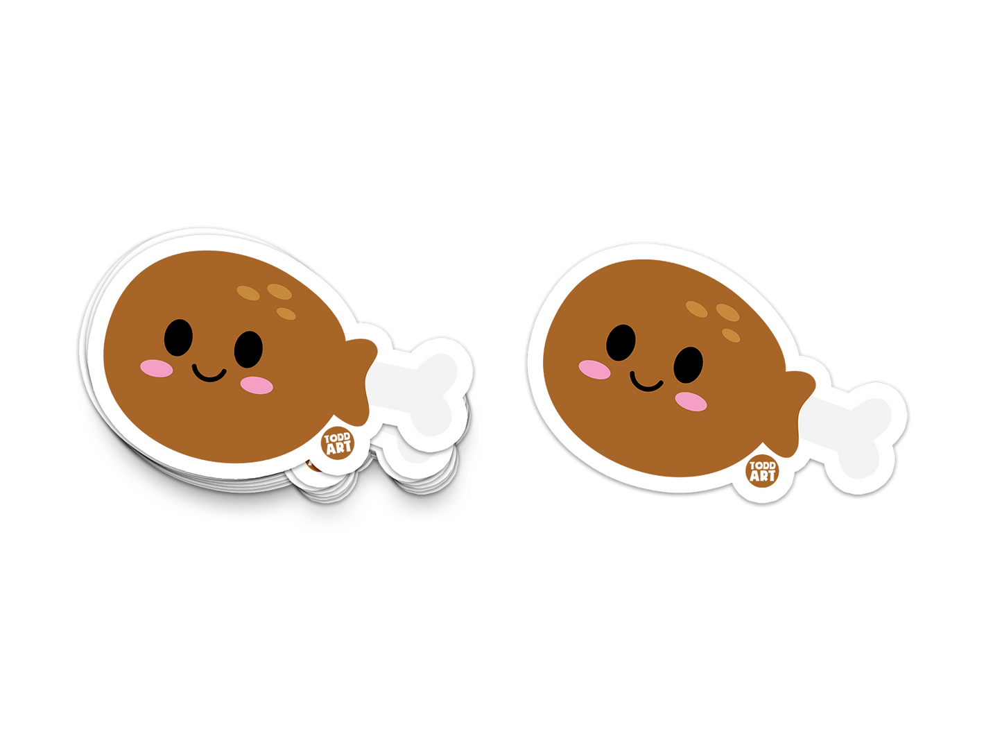 Drumstick - 3" Art Sticker