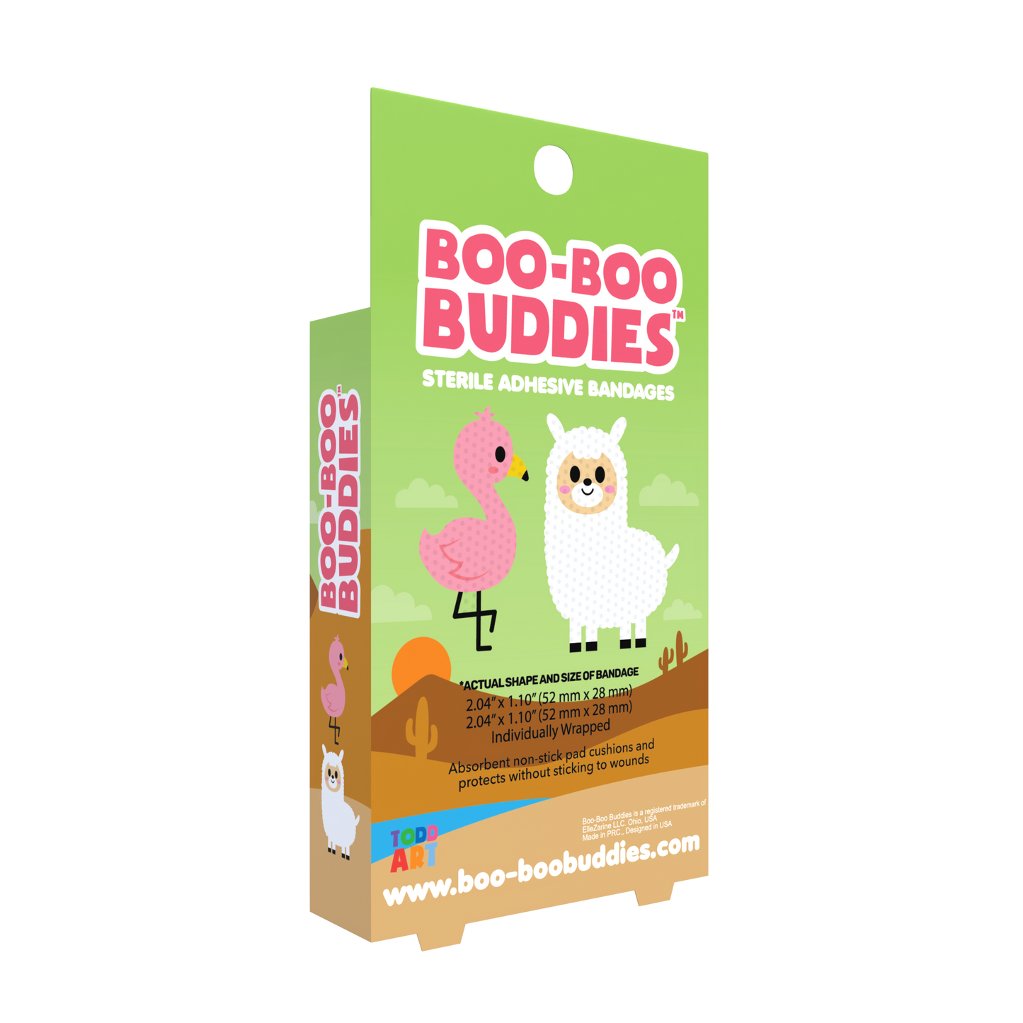 Kids Bandages Flamingo & Llama Kids Bandages – 24ct Waterproof Latex-Free, Animal Design Best Seller