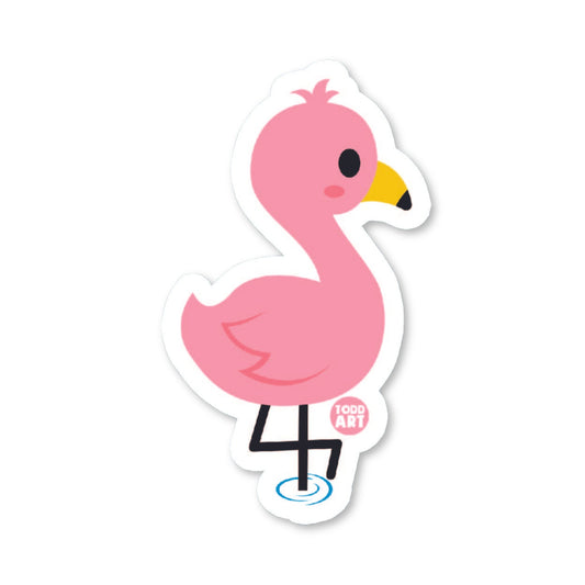 Flamingo - 3" Art Sticker