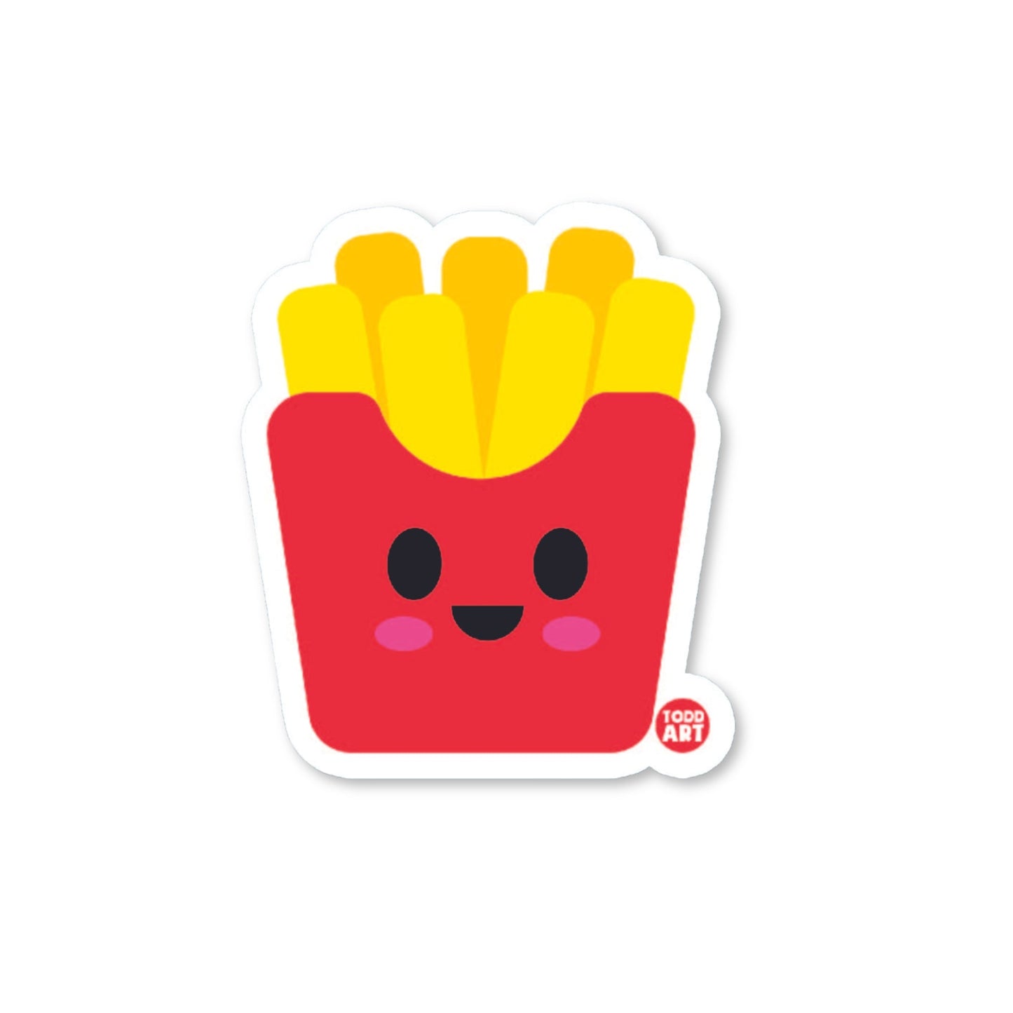 French Fries - 3" Art Sticker