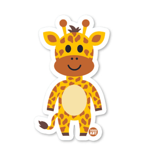Giraffe - 3" Art Sticker