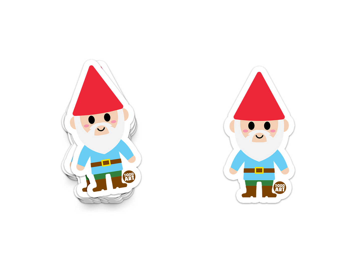Gnome - 3" Art Sticker