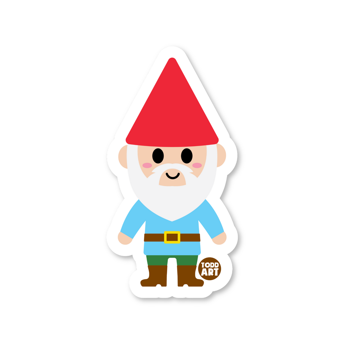 Gnome - 3" Art Sticker