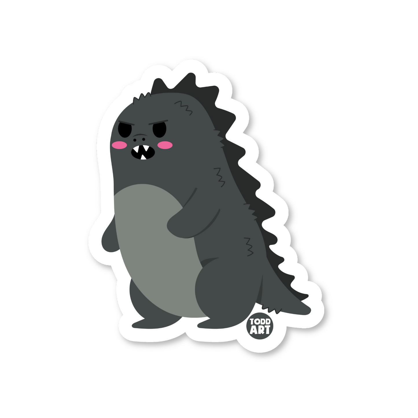Godzilla - 3" Art Sticker