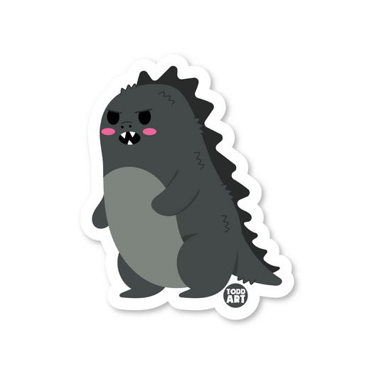 Godzilla - 3" Art Sticker
