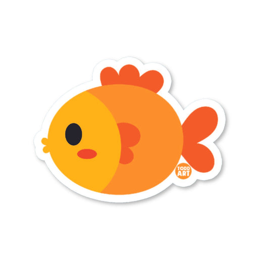 Goldfish - 3" Art Sticker