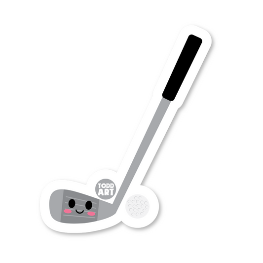 Golf Club - 3" Art Sticker