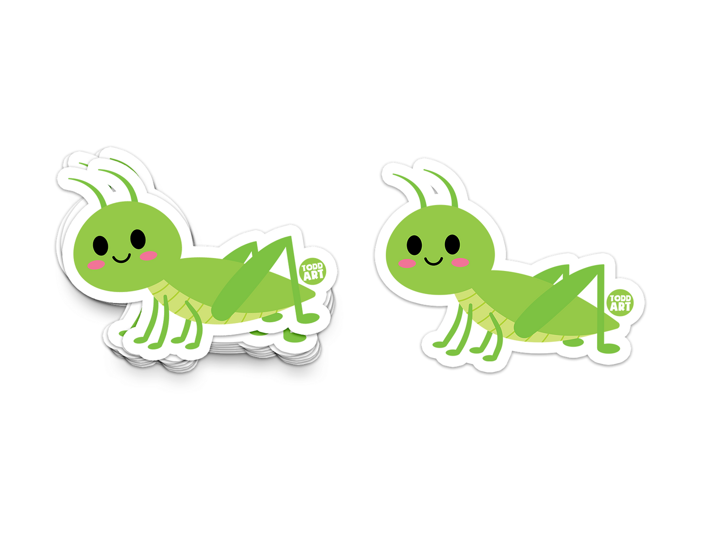 Grasshopper - 3" Art Sticker