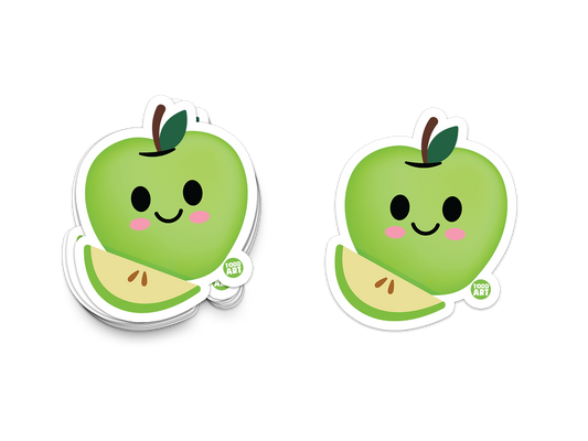 Green Apple - 3" Art Sticker