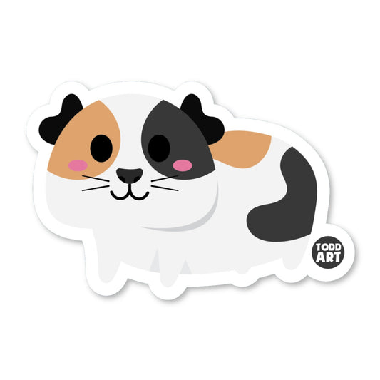 Guinea Pig - 3" Art Sticker