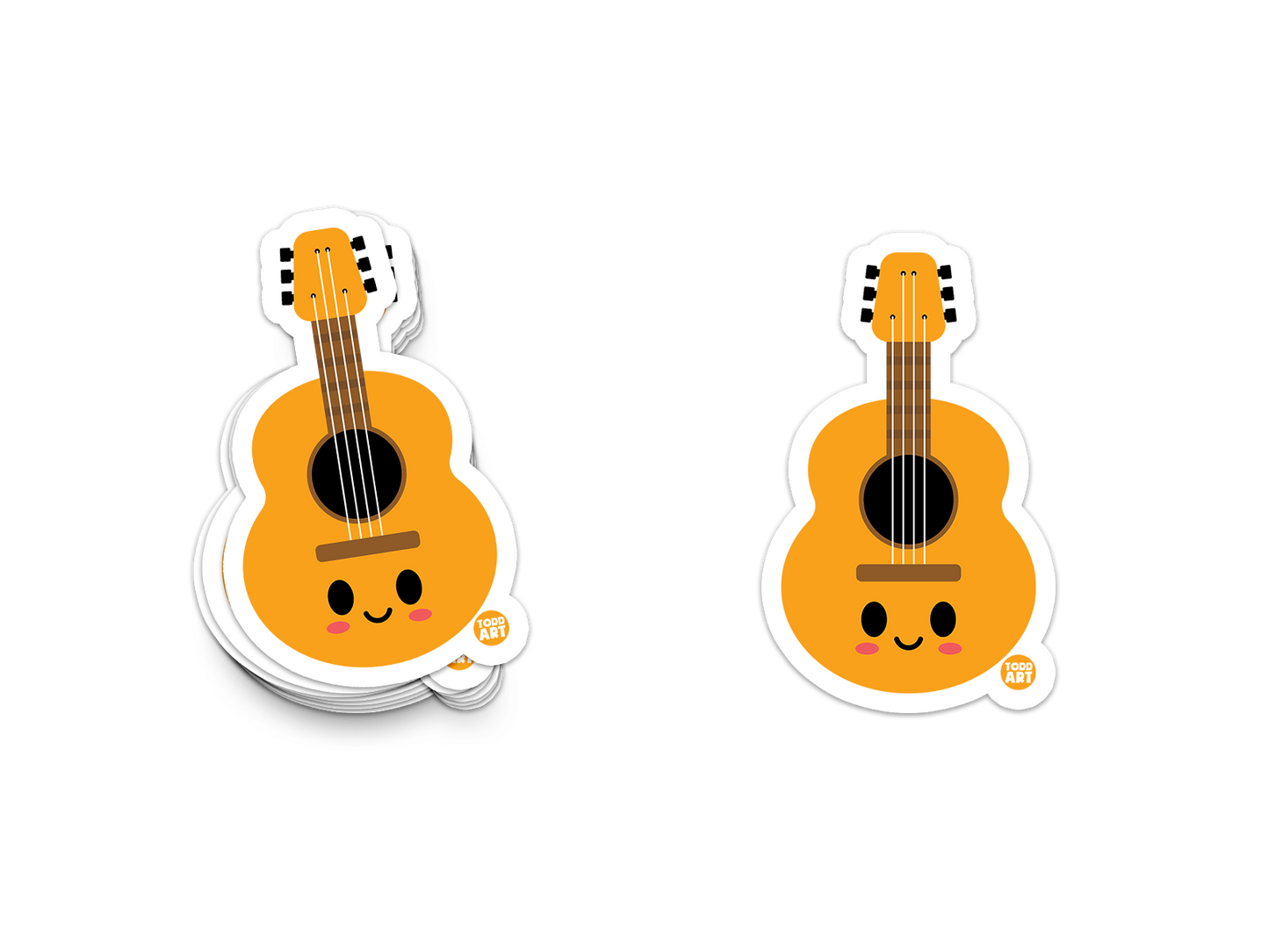 Guitar - 3" Art Sticker
