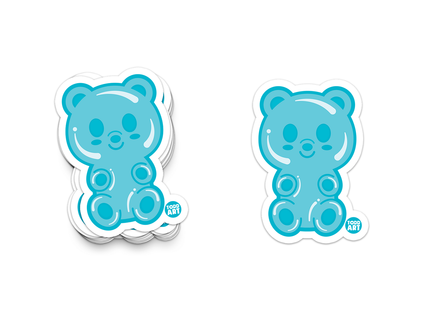 Gummy Bea - 3" Art Sticker