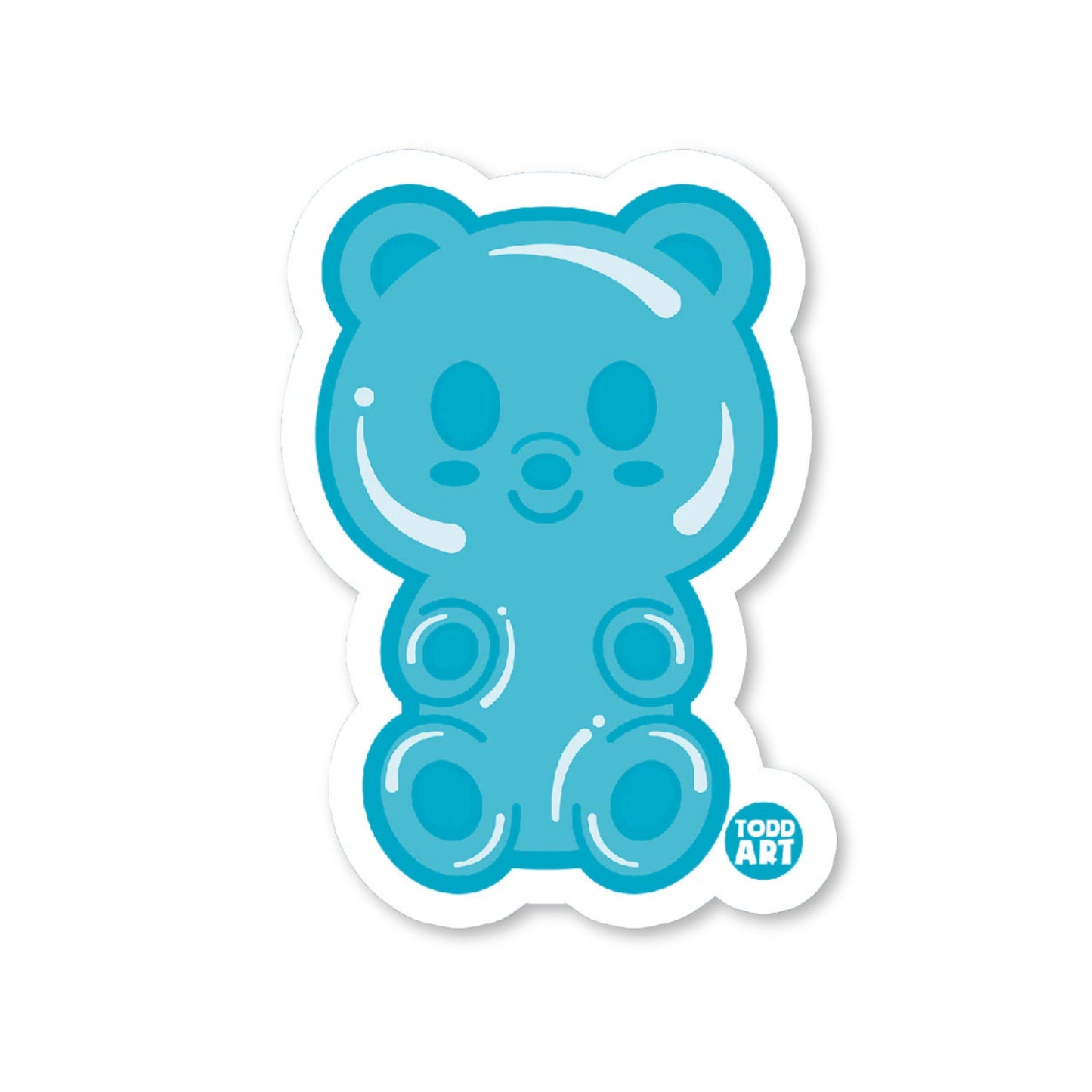 Gummy Bea - 3" Art Sticker