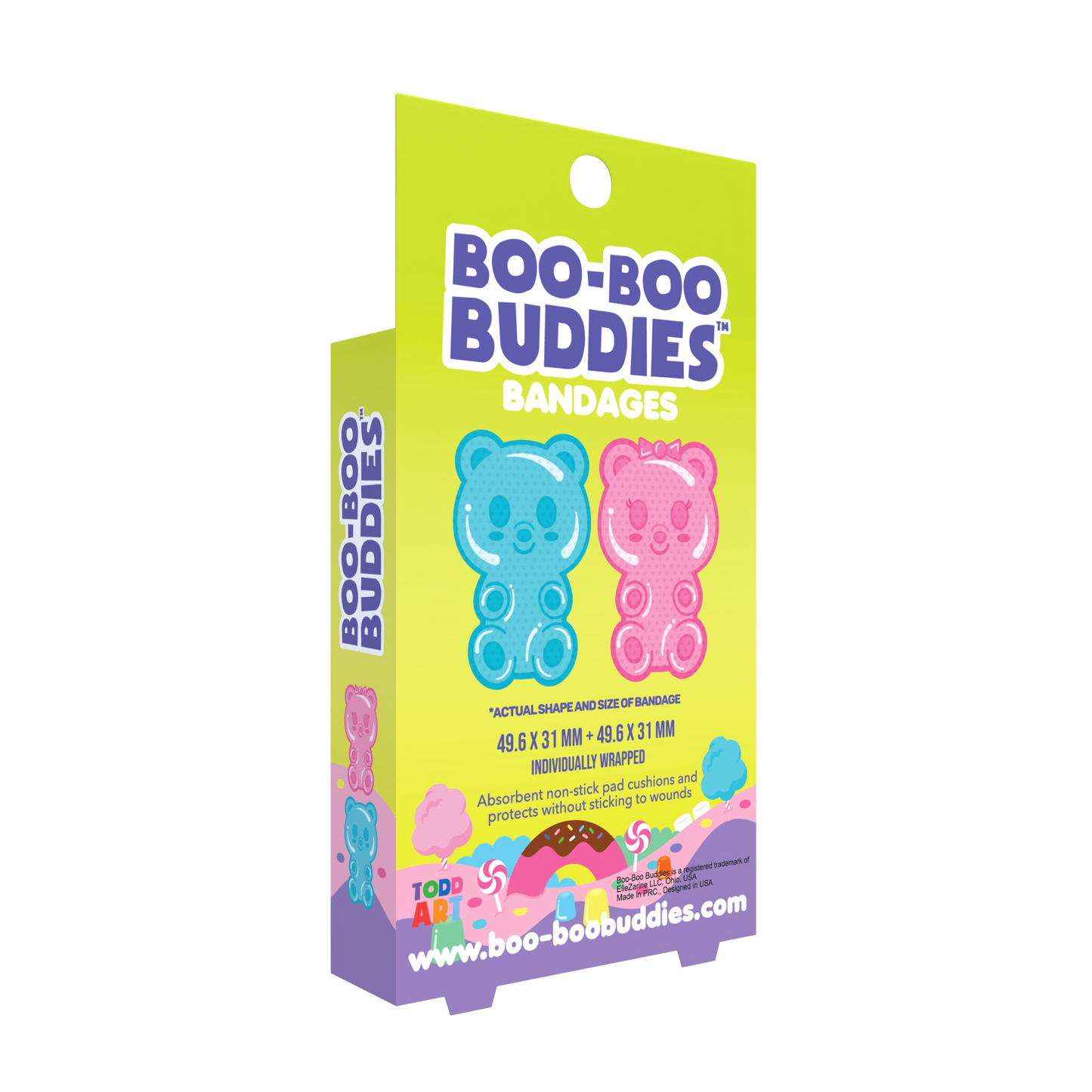 Kids Bandages – Gummy Bears (24 Count, Latex-Free)