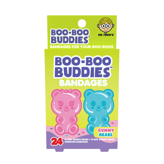 Kids Bandages – Gummy Bears (24 Count, Latex-Free)