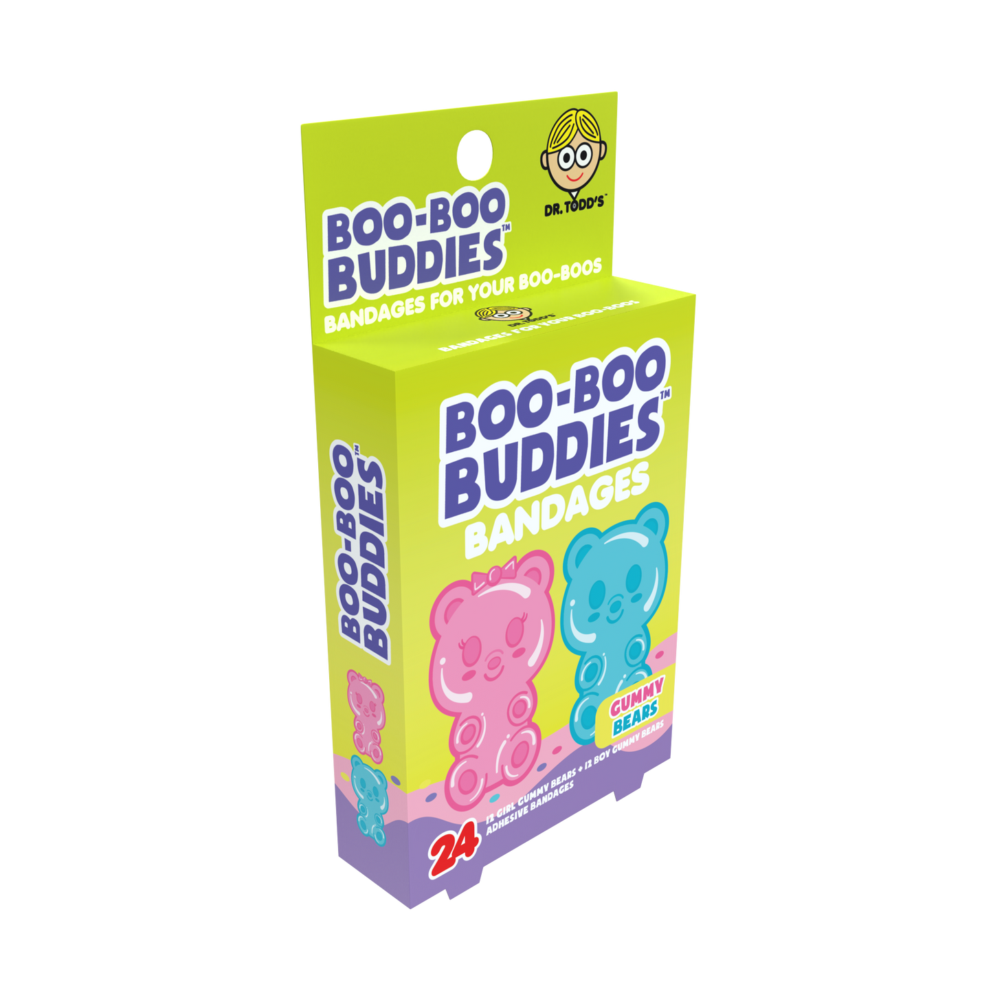 Kids Bandages – Gummy Bears (24 Count, Latex-Free)