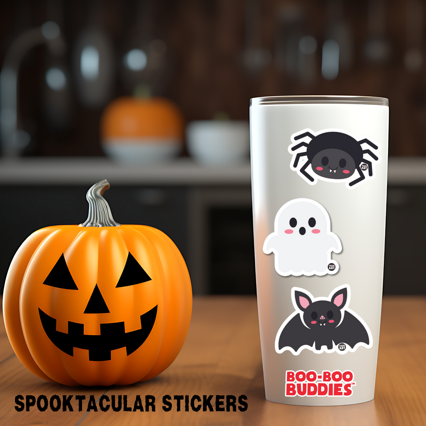 Popcorn - 3" Art Sticker