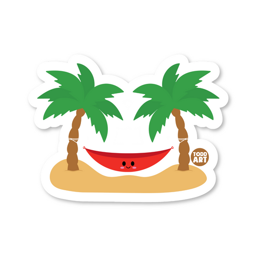 Hammock - 3" Art Sticker