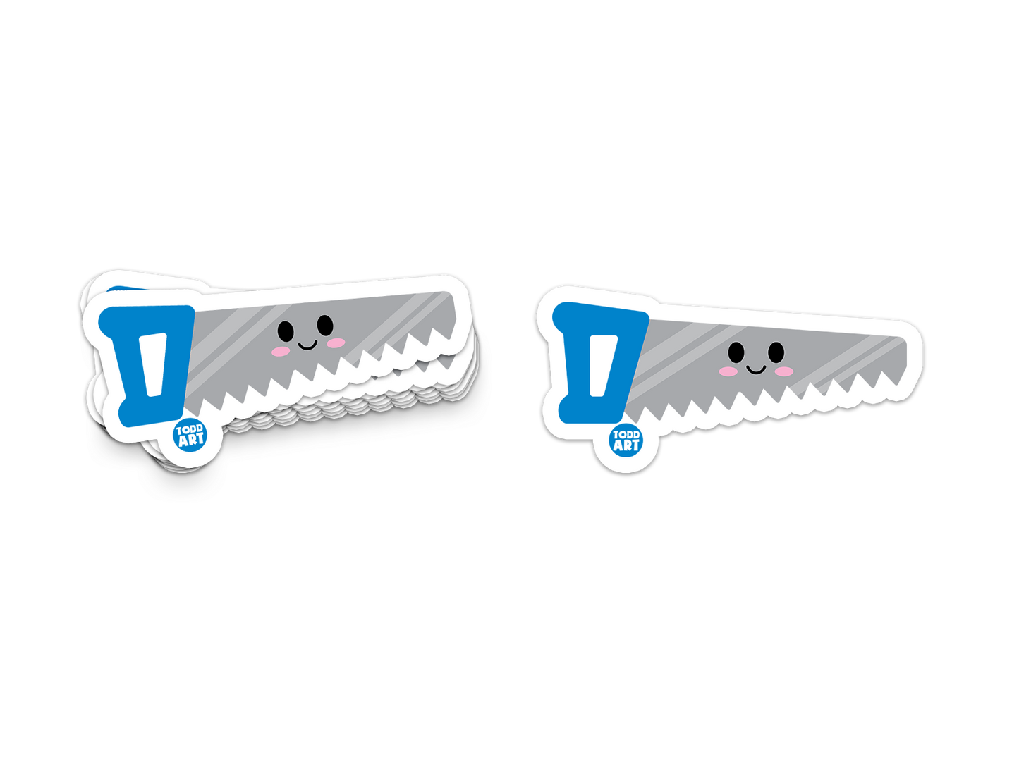 Hand Saw - 3" Art Sticker