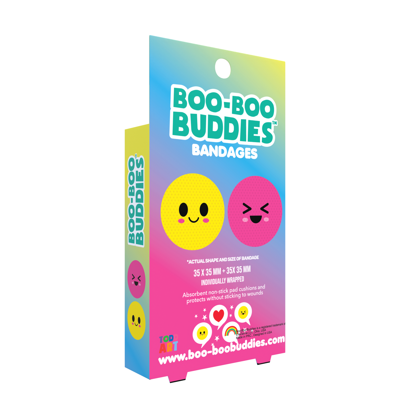 Kids Bandages – Happy Faces (24 Count, Latex-Free)