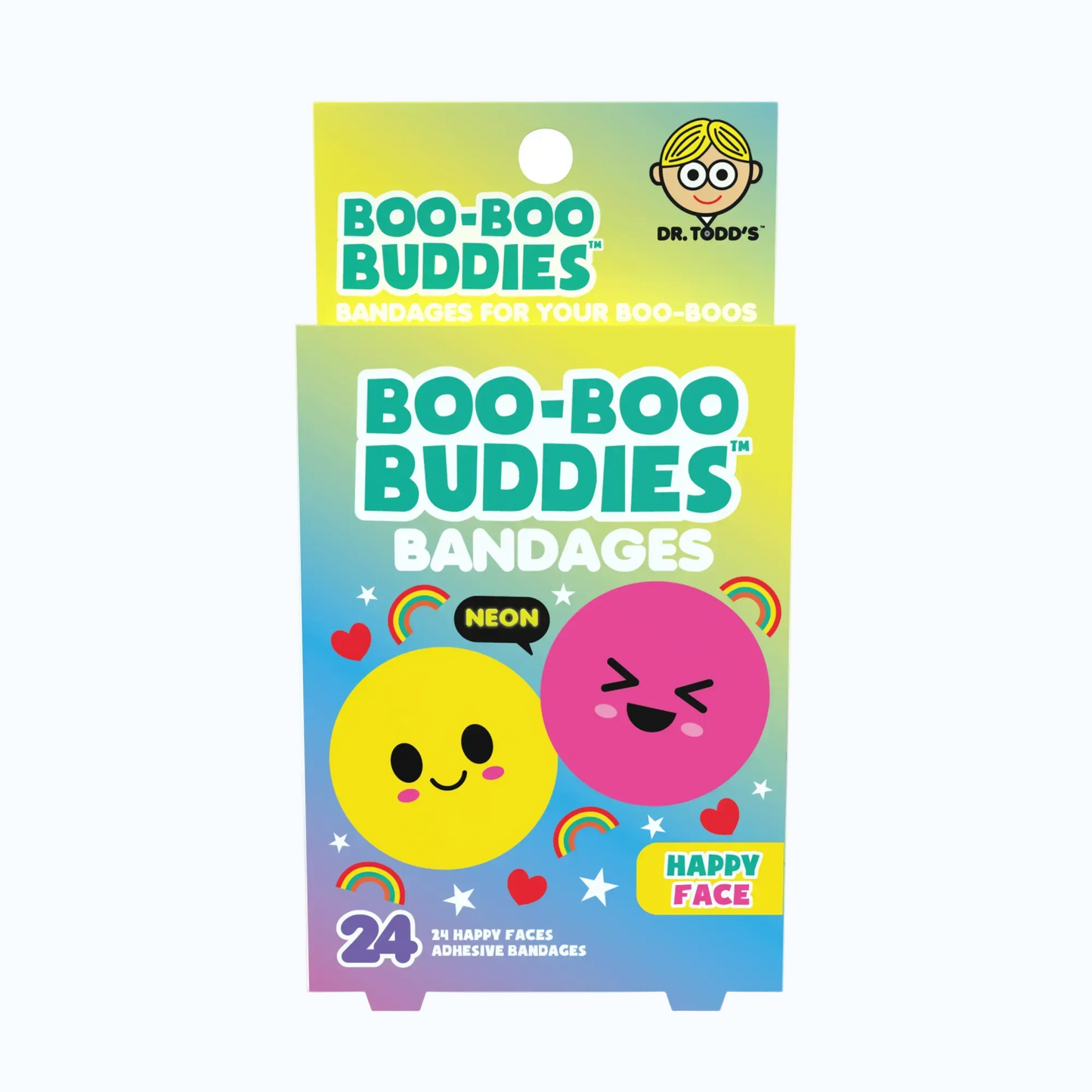 Kids Bandages – Happy Faces (24 Count, Latex-Free)