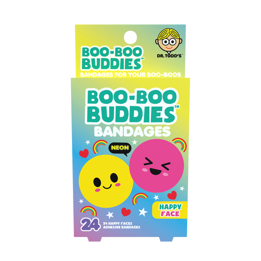 Kids Bandages – Happy Faces (24 Count, Latex-Free)