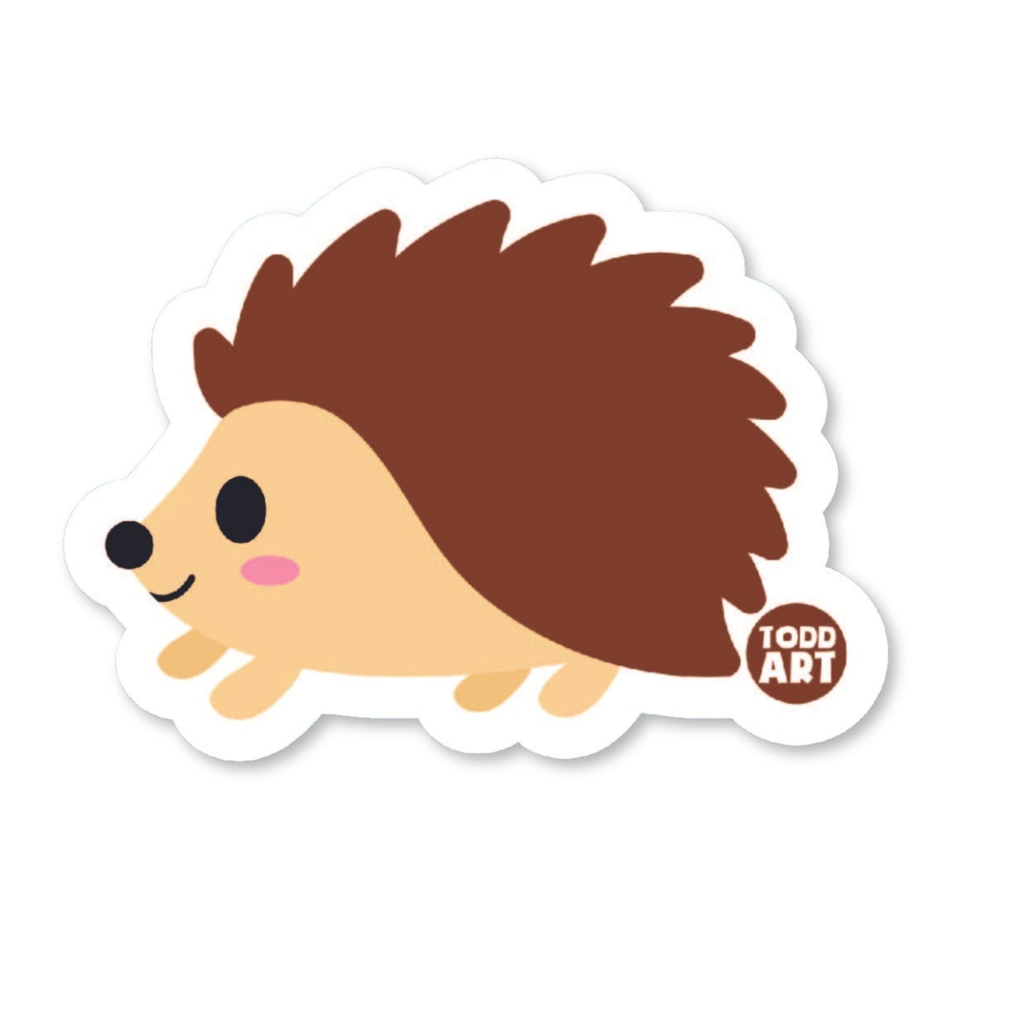 Hedgehog - 3" Art Sticker