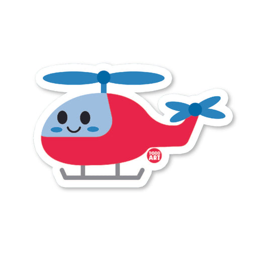 Helicopter - 3" Art Sticker