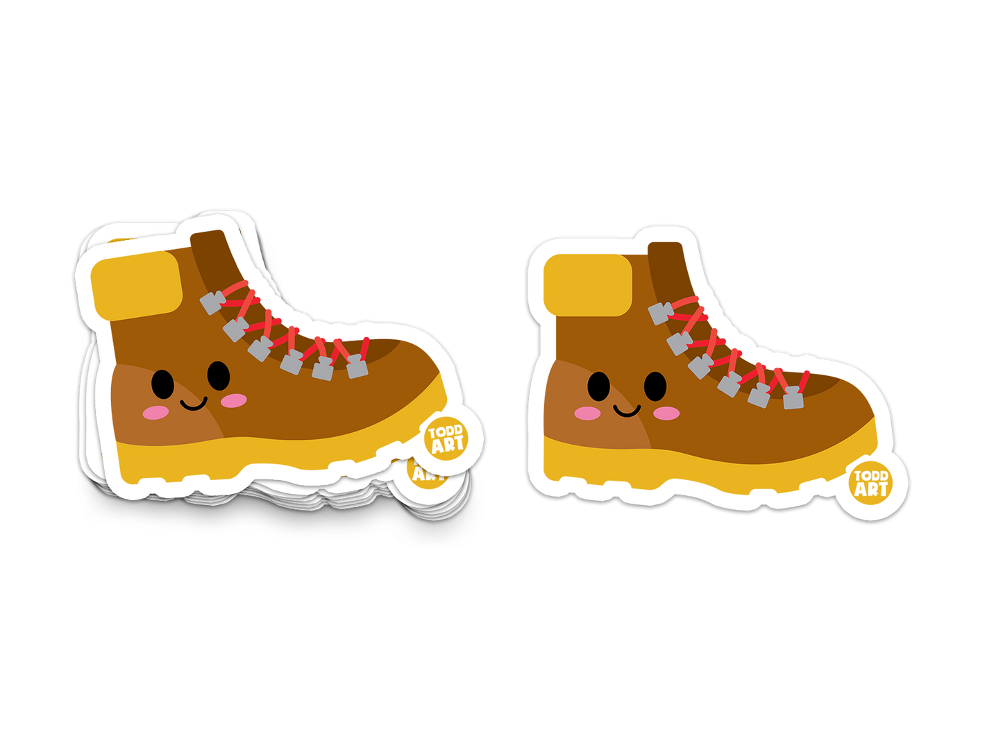 Hiking Boot - 3" Art Sticker