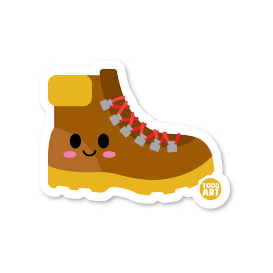 Hiking Boot - 3" Art Sticker
