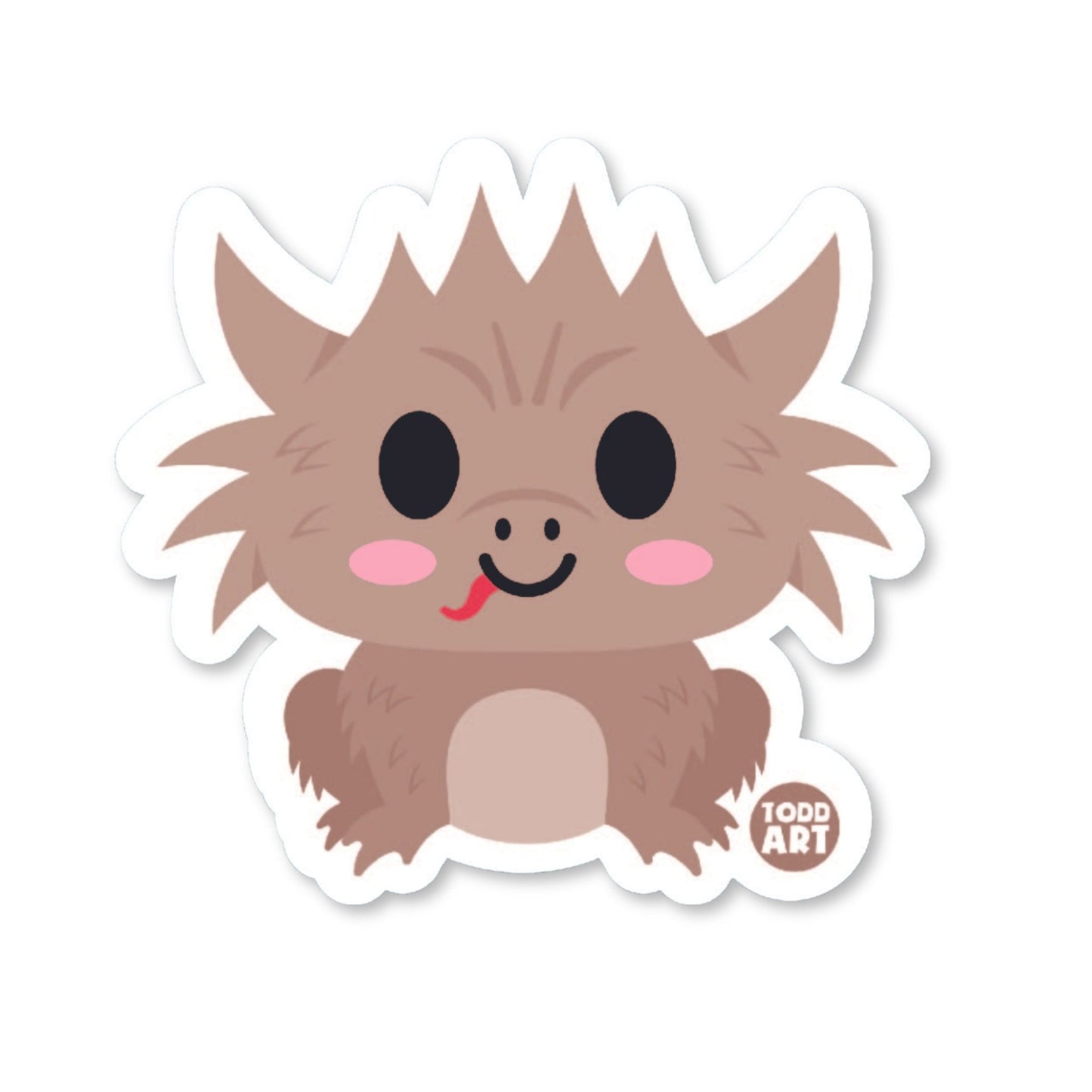Horny Toad - 3" Art Sticker