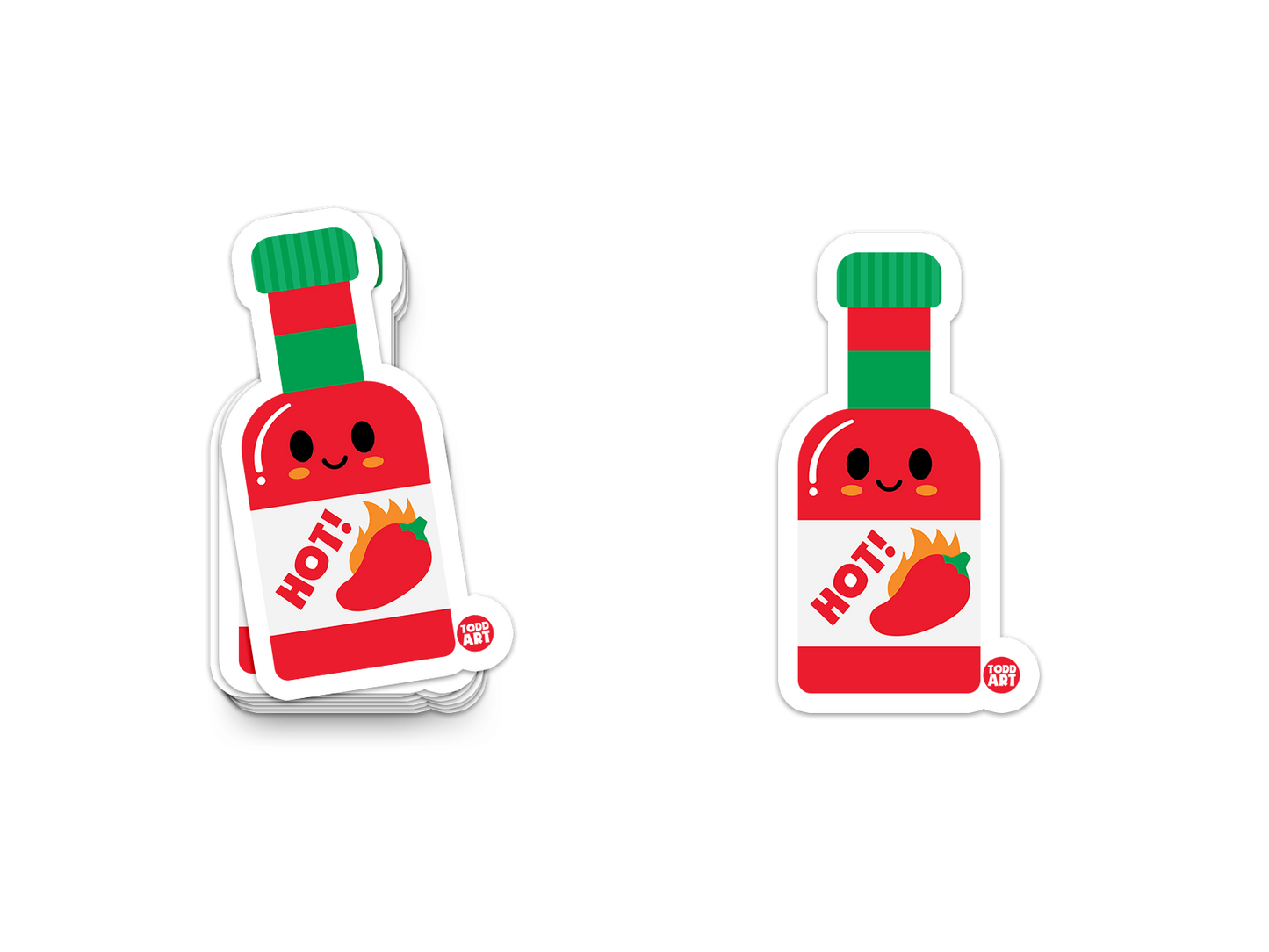 Hot Sauce - 3" Art Sticker