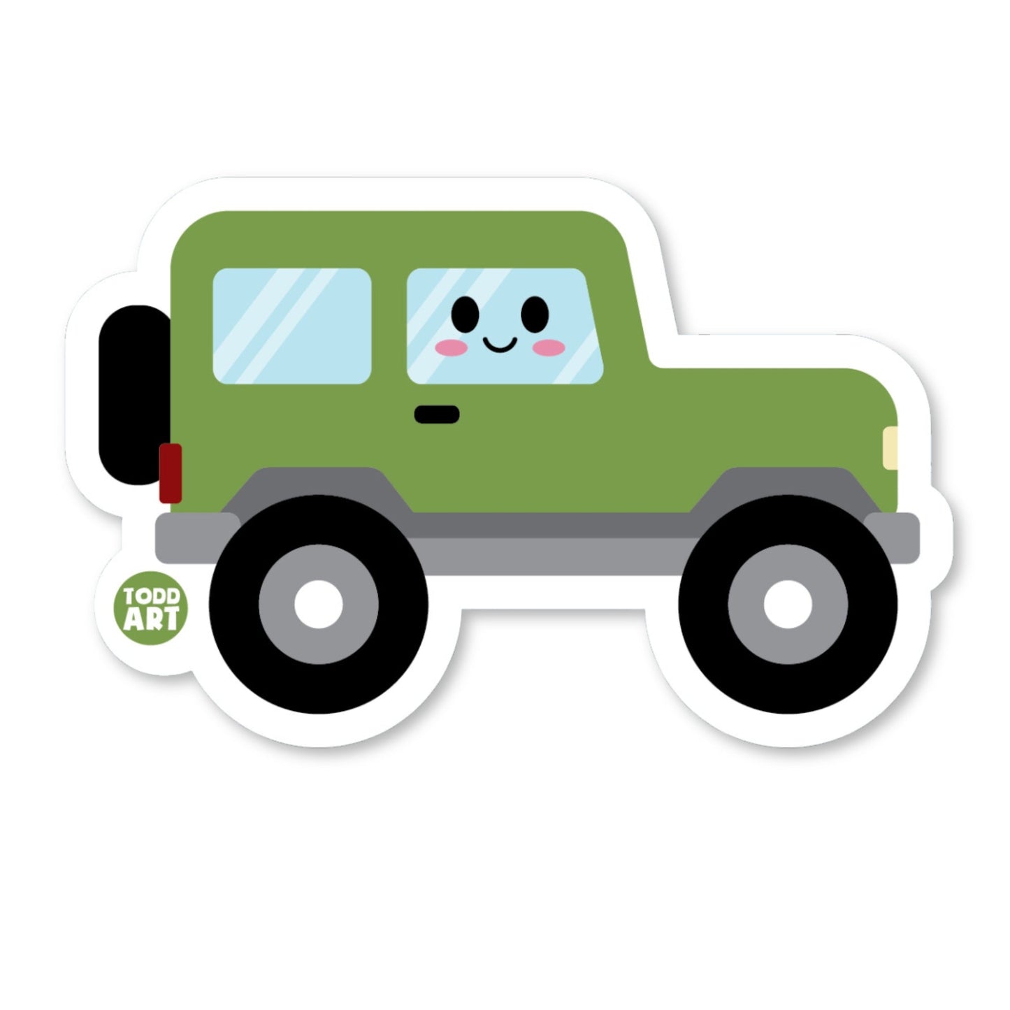 Jeep - 3" Art Sticker