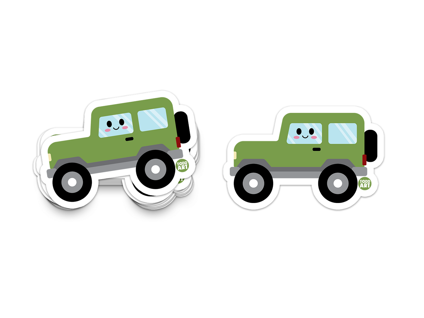Jeep - 3" Art Sticker