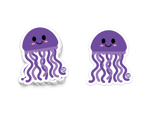 Jellyfish - 3" Art Sticker