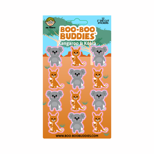 Boo Boo Buddies® Kangaroo & Koala Sticker Sheet – Collectible
