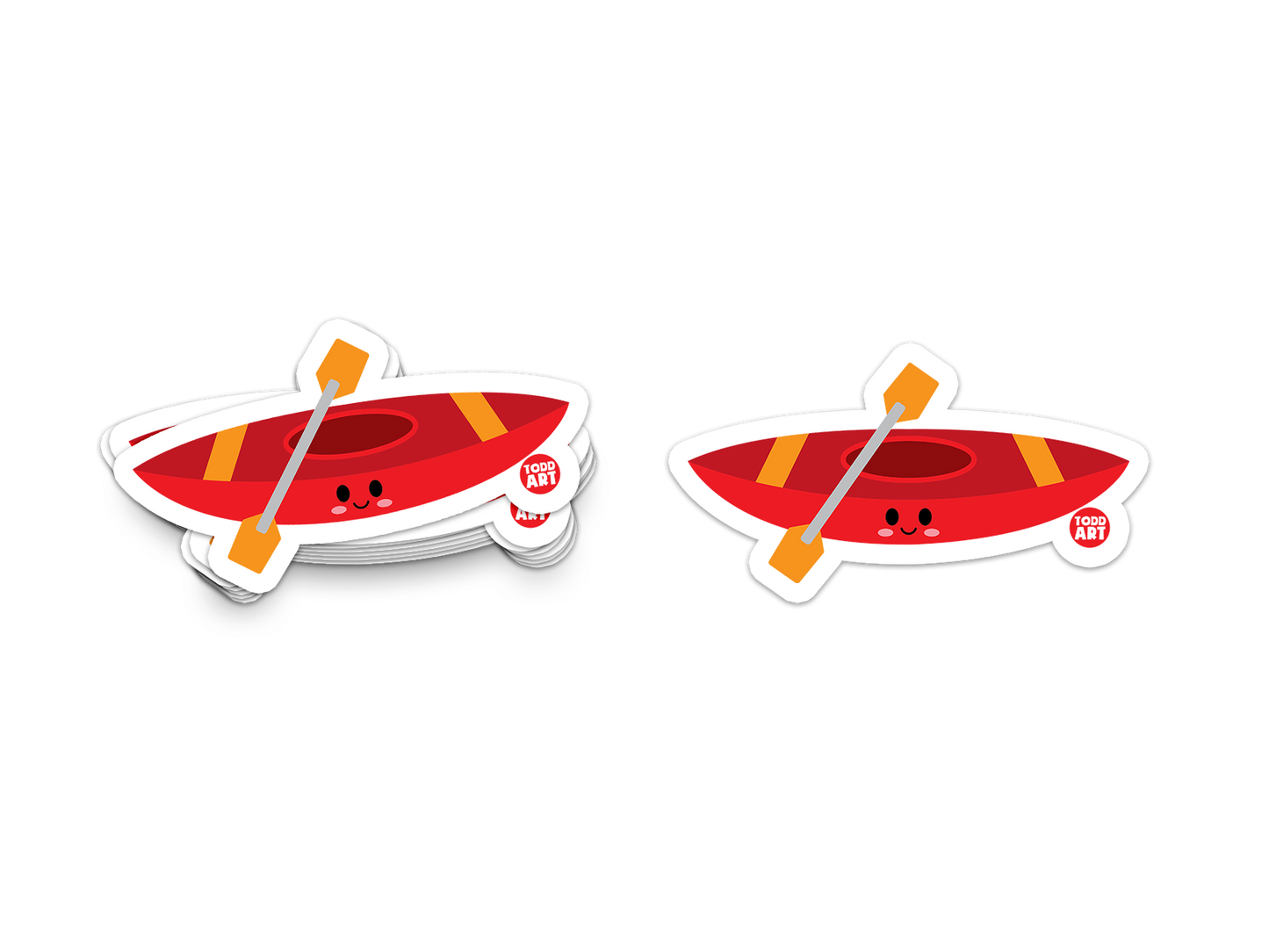 Kayak - 3" Art Sticker