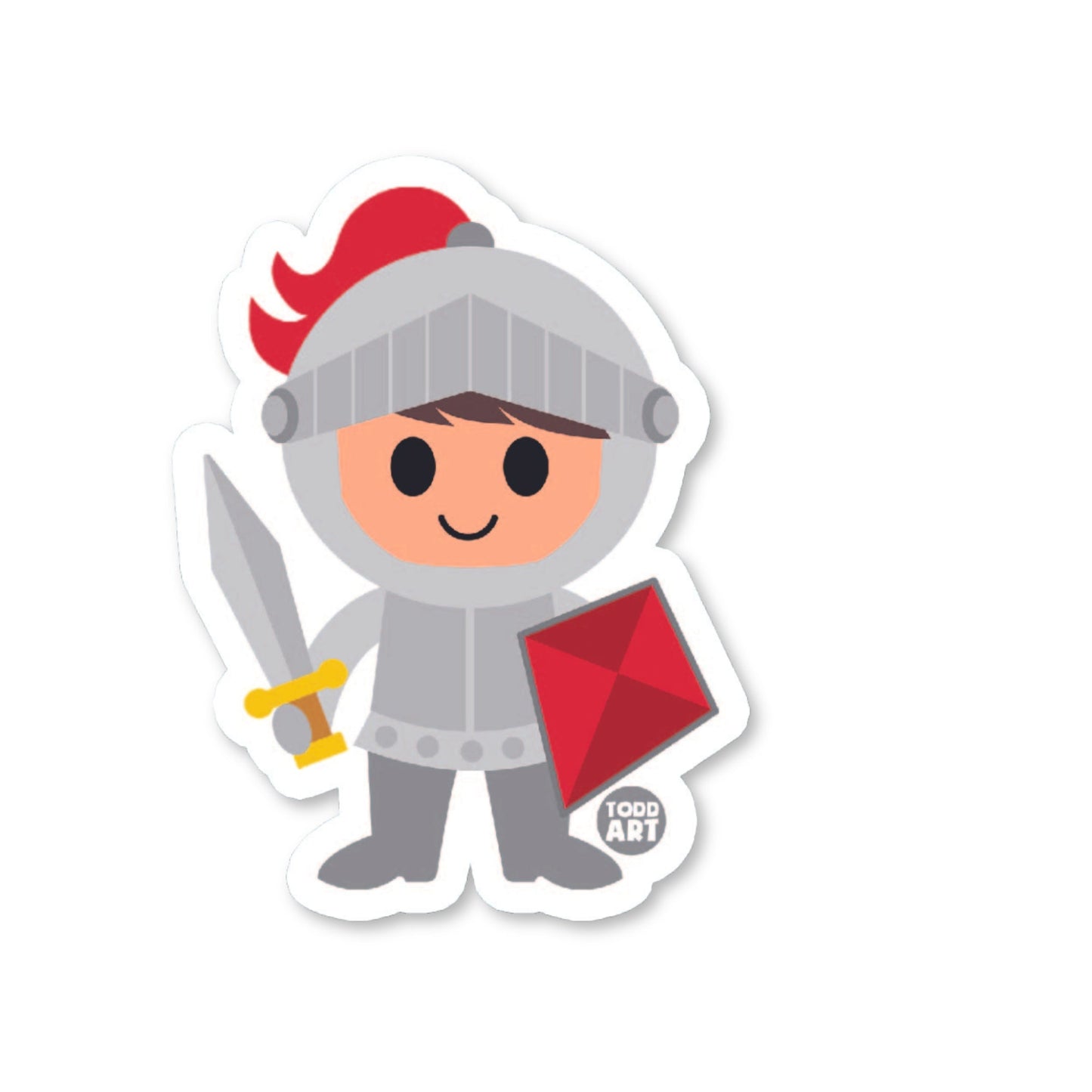Knight - 3" Art Sticker