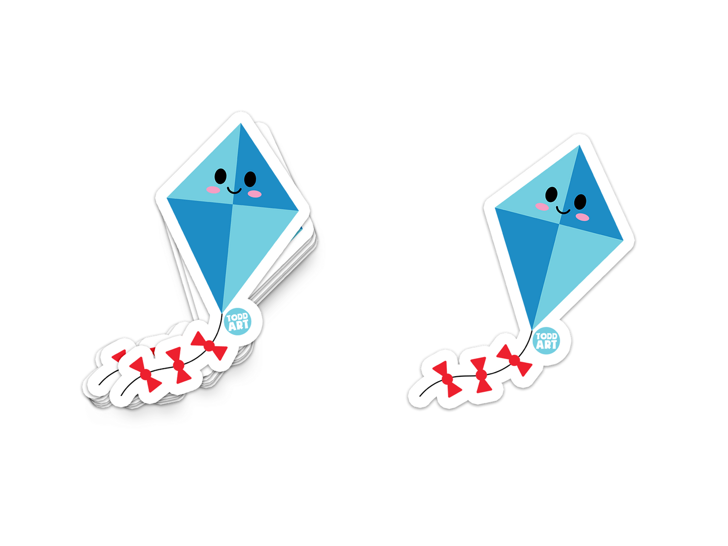 Kite - 3" Art Sticker