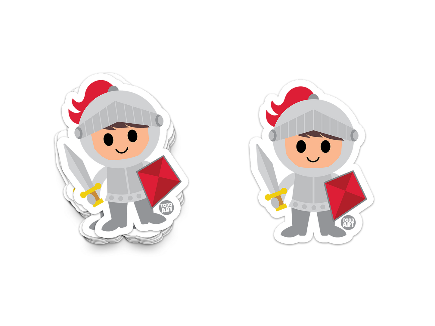 Knight - 3" Art Sticker