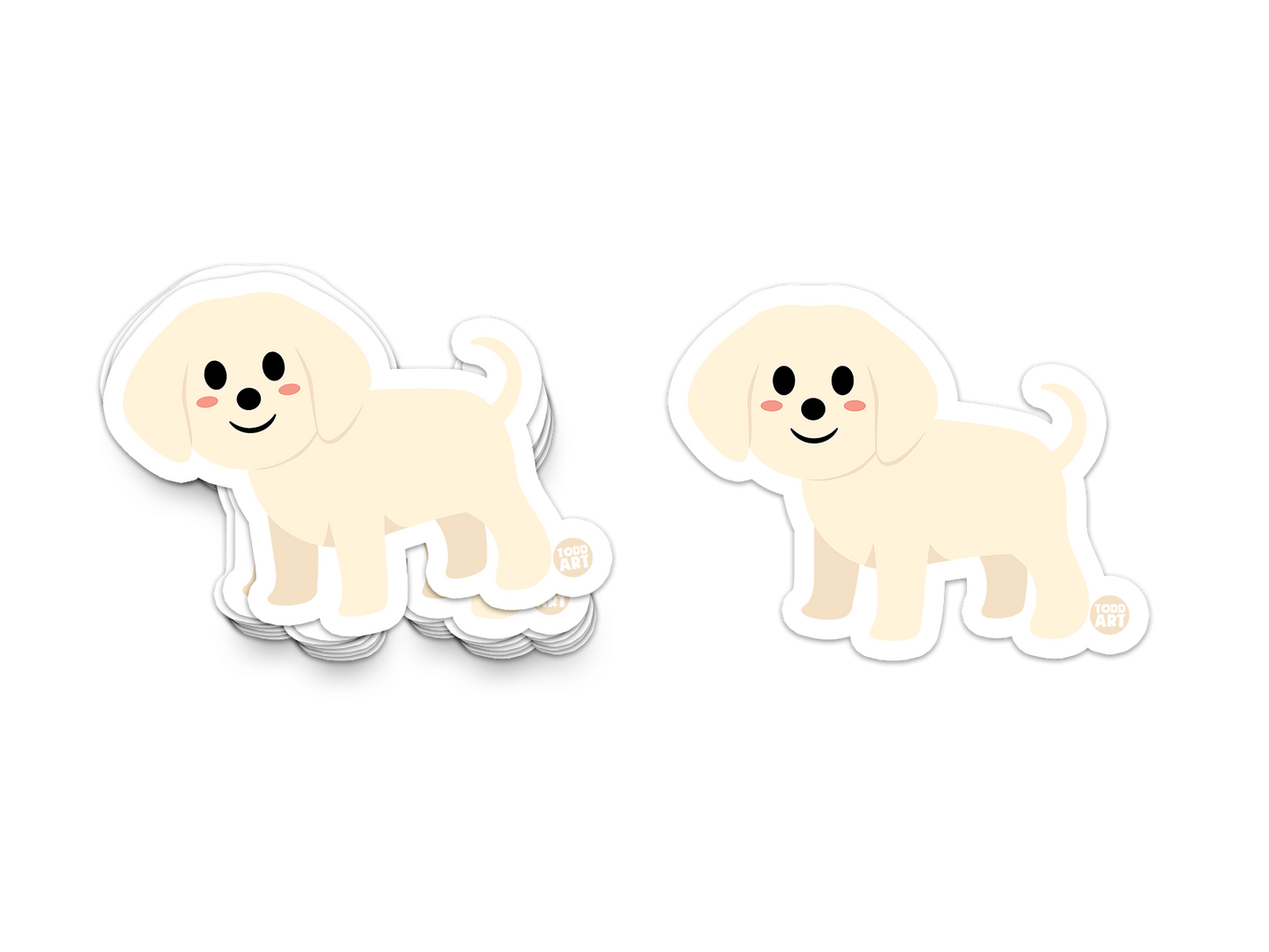Labrador Retriver - 3" Art Sticker