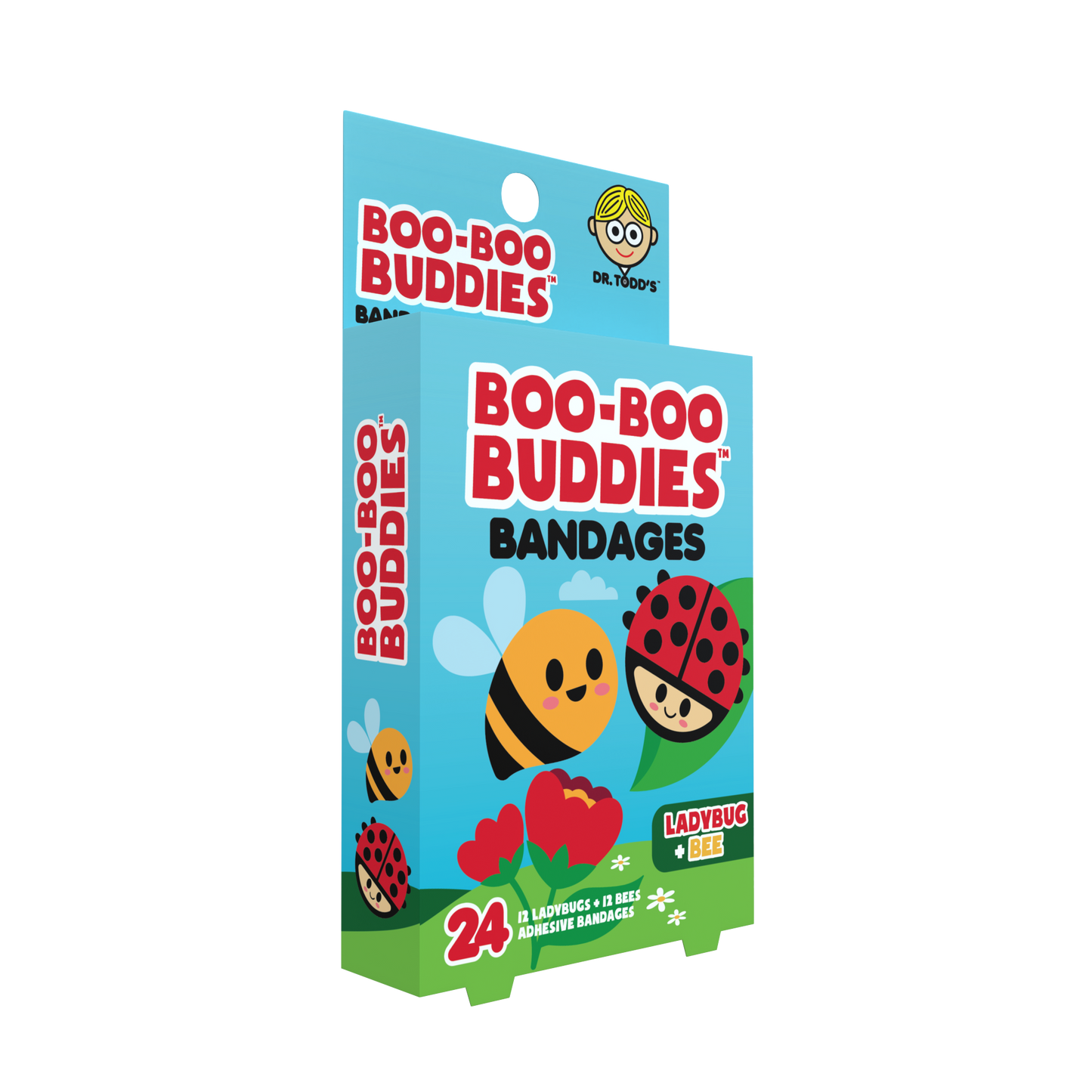 Kids Bandages – Ladybug + Bee (24 Count, Latex-Free)