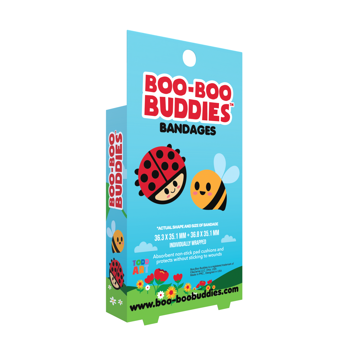Kids Bandages – Ladybug + Bee (24 Count, Latex-Free)