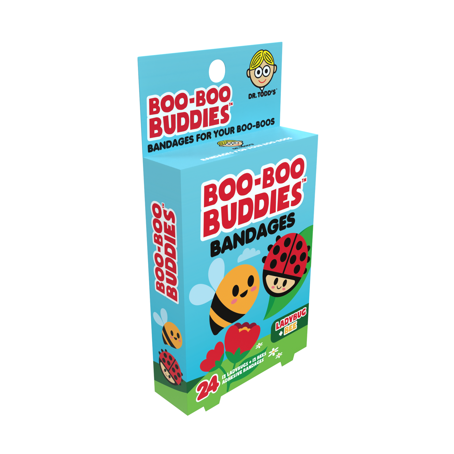 Kids Bandages – Ladybug + Bee (24 Count, Latex-Free)