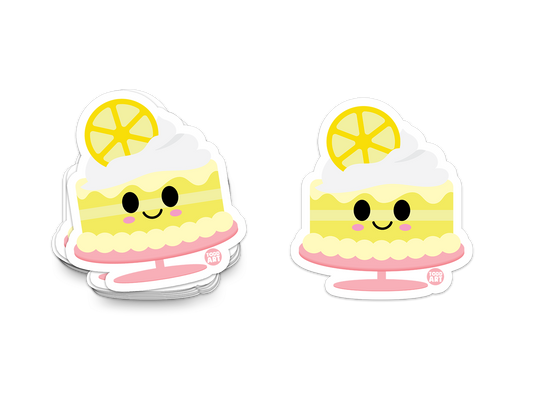 Lemon Cake - 3" Art Sticker